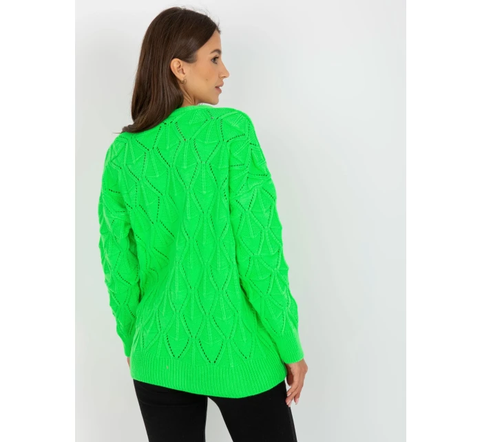 Dámský svetr LC SW model 17655192 fluo zelená - FPrice