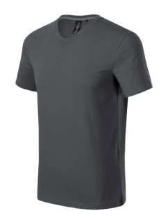 Action V-neck tričko pánské light anthracite