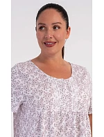 Dámská noční košile s krátkým rukávem model 22405309 - Vienetta Dámská noční košile s krátkým rukávem model 22405309 - Vienetta