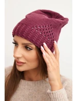 Čepice s rolováním Magda K293 camel