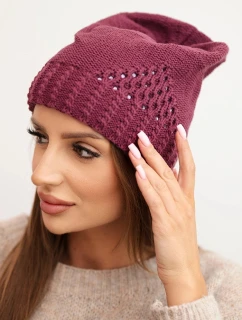 Čepice s rolováním Magda K293 camel