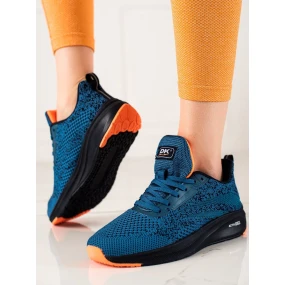 Výborné modré dámské  tenisky bez podpatku