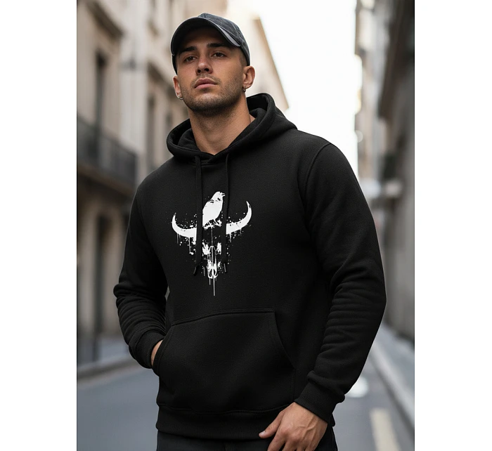 Bluza męska z nadrukiem  czarna model 22103928 - FashionStreet