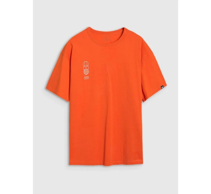 Pánské tričko oversize s potiskem model 21436916 pánské - 4F Pánské tričko oversize s potiskem model 21436916 pánské - 4F