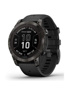 Garmin Fenix 7 Pro 47mm Sapphire Solar Carbon Gray DLC Titanium s černým řemínkem