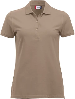 Clique Classic Marion S/S Dámské piqué polo z těžké bavlny 67.8246 caffe latte