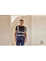 HVW 120 HiVis síťovaná bezpečnostní vesta model 22502255 red - Yoko HVW 120 HiVis síťovaná bezpečnostní vesta model 22502255 red - Yoko