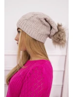 Sandra K210 světle béžová fleecová čepice Sandra K210 světle béžová fleecová čepice