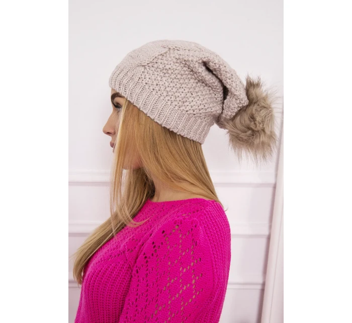 Sandra K210 světle béžová fleecová čepice Sandra K210 světle béžová fleecová čepice