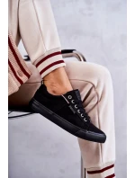 Dámské tenisky z nízkého materiálu Big Star KK274004 Černá Dámské tenisky z nízkého materiálu Big Star KK274004 Černá