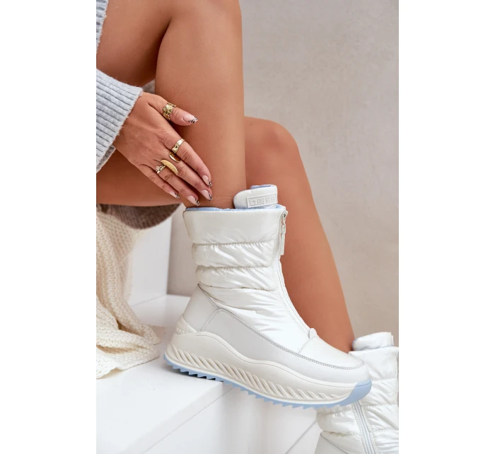 Dámské Sněhule Big Star model 21680182 Bílé - Big Star Shoes Dámské Sněhule Big Star model 21680182 Bílé - Big Star Shoes