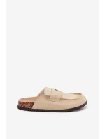 Dámské Pantofle Na Korkové Platformě Béžové model 21705555 - Boto Dámské Pantofle Na Korkové Platformě Béžové model 21705555 - Boto