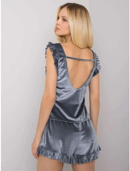 Pyžamo RV PI 7395.40 tmavě šedá