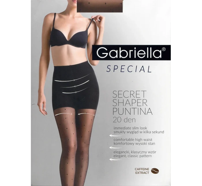 Dámské punčochové kalhoty Gabriella 680 Secret Shaper Puntina 20 den