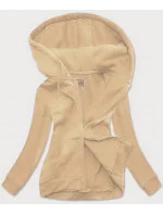 Béžová dámská sportovní mikina (W03-159) Béžová dámská sportovní mikina (W03-159)