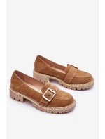 Módní semišové mokasíny tmavě béžové Eloisa Módní semišové mokasíny tmavě béžové Eloisa