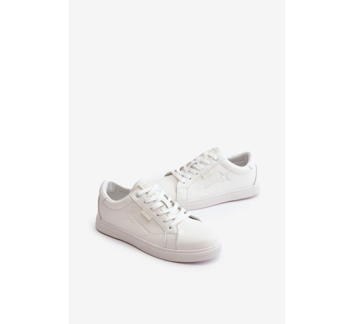 Pánské Tenisky Z Eko Kůže Big Star OO174020 Bílé Pánské Tenisky Z Eko Kůže Big Star OO174020 Bílé