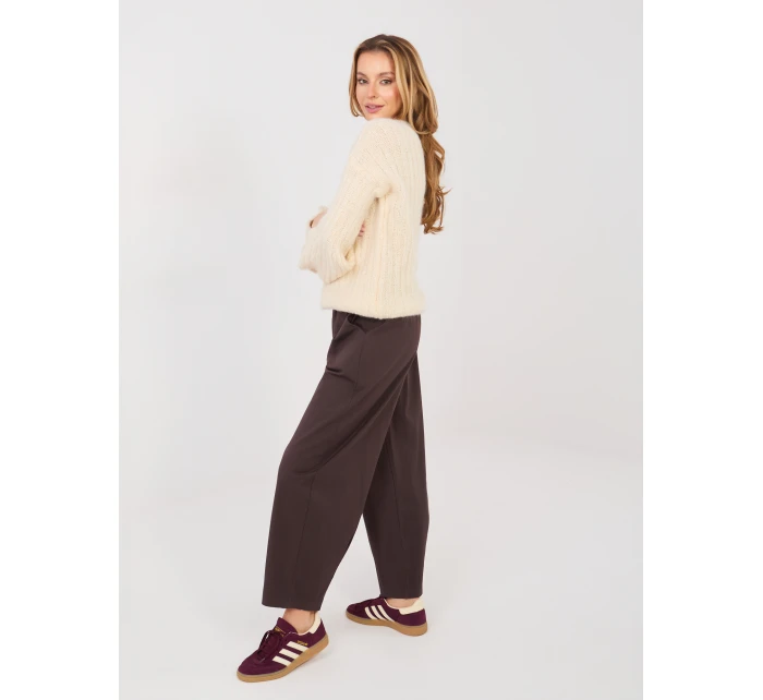 Kalhoty IT SP FL10125.78 tmavě hnědé