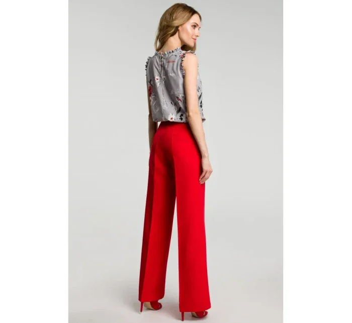 M378 Široké kalhoty - červené