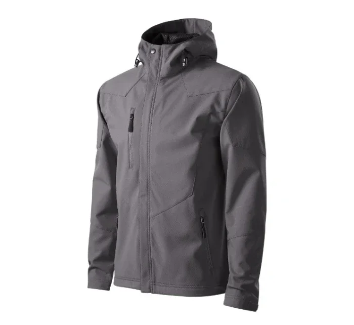 Nano softshellová bunda pánská ocelově šedá