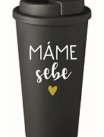 MÁME SEBE - černý termohrnek 475 ml