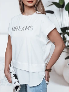 Dámské tričko DREAMY ecru FashionStreet RY2521