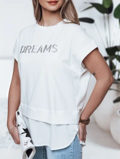 Dámské tričko DREAMY ecru FashionStreet RY2521