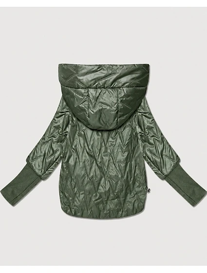Dámská tenká bunda s manžetami Goodlookin v barvě khaki model 22324743 - S'WEST Dámská tenká bunda s manžetami Goodlookin v barvě khaki model 22324743 - S'WEST