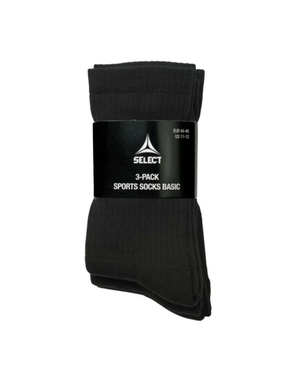 Skarpety piłkarskie model 21360644 czarne krótkie 3pack - Select Skarpety piłkarskie model 21360644 czarne krótkie 3pack - Select