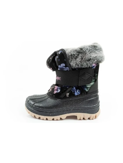 Lee Cooper zimní sněhule dětské zateplené sněhule pro dívky černé