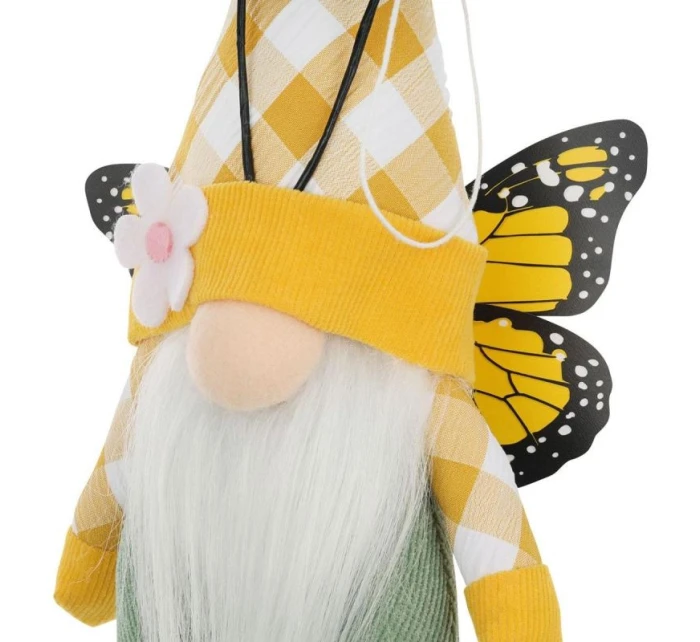 GHOST GNOM MOTHER ŽLUTÁ 25CM JARNÍ DEKORACE dětské