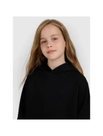 Dívčí nepruhovaná mikina s kapucí 4F 4FJWMM00TSWSF1862-20S