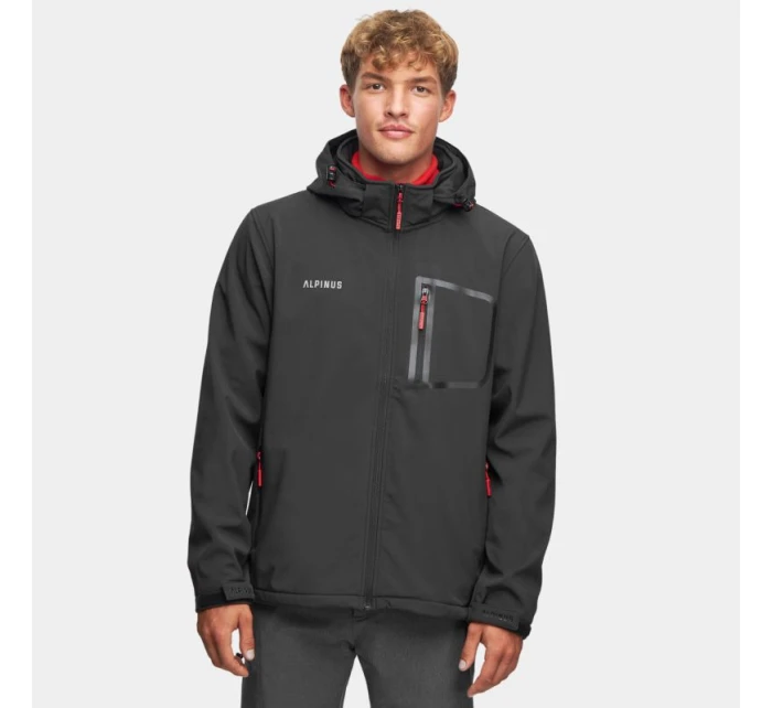 Alpinus Stenshuvud softshellová bunda černá BR43371 pánské