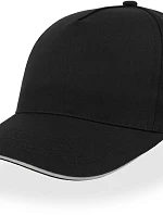 Atlantis Headwear Start Five Sandwich 5 panelová kšiltovka "Start Five Sandwich" 33.0039 black/white