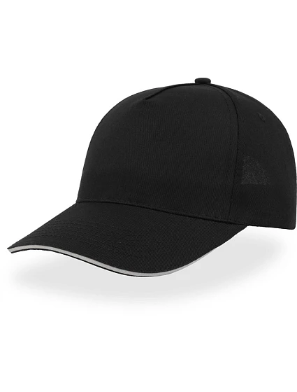 Atlantis Headwear Start Five Sandwich 5 panelová kšiltovka "Start Five Sandwich" 33.0039 black/white Atlantis Headwear Start Five Sandwich 5 panelová kšiltovka "Start Five Sandwich" 33.0039 black/white