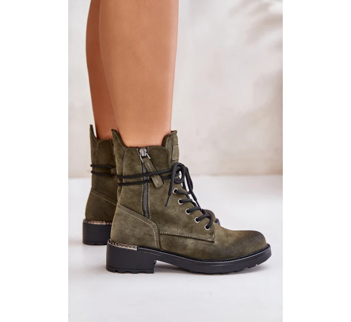 Vysoké boty s zipy tmavě béžové model 21673141 - EVENTO Vysoké boty s zipy tmavě béžové model 21673141 - EVENTO