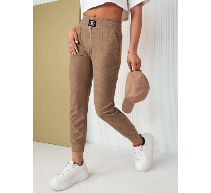 Dámské tepláky DERCY camel FashionStreet UY2045