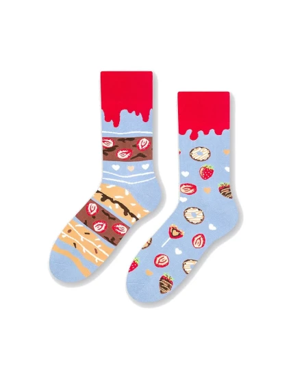 Asymetrické pánské ponožky More 079 Srdce 39-46