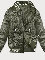 Dámský bomber v khaki barvě (B8123-11)