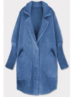 Světle modrý vlněný přehoz přes oblečení typu alpaka model 21483463 - MADE IN ITALY