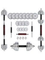 Činky a popruhy v kufříku 2 v 1 SGP30 HMS 2x15 kg