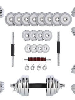 Činky a popruhy v kufříku 2 v 1 SGP30 HMS 2x15 kg