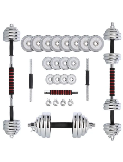Činky a popruhy v kufříku 2 v 1 SGP30 HMS 2x15 kg