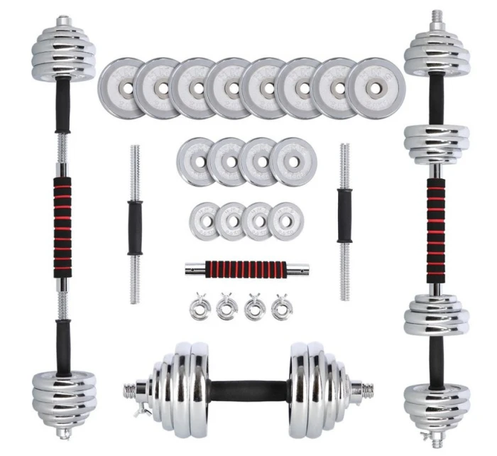 Činky a popruhy v kufříku 2 v 1 SGP30 HMS 2x15 kg