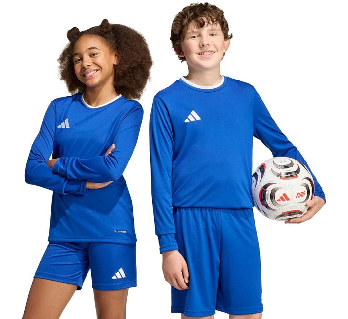 Adidas Entrada 26 dětské tričko s dlouhým rukávem modré KF5886 Adidas Entrada 26 dětské tričko s dlouhým rukávem modré KF5886