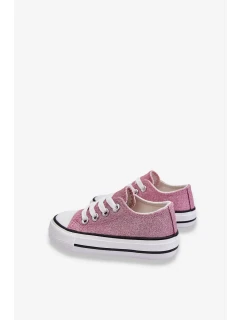 Dětské tenisky vázané Špinavě růžová Wella