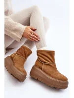 Kožené dámské boty na masivní podrážce Camel Zazoo Kožené dámské boty na masivní podrážce Camel Zazoo