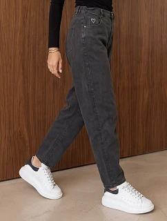 Jeansy damskie mom fit z wysokim stanem  model 22546955 - FashionStreet
