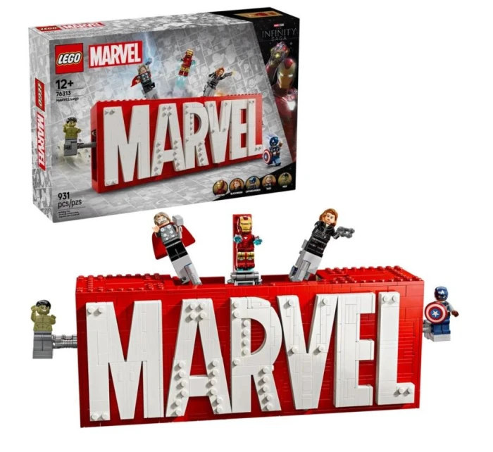 LEGO MARVEL SUPER HEROES 76313 MARVEL logo s minifigurkami
