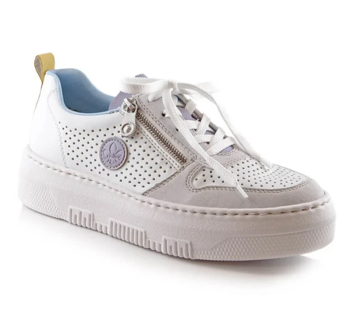 Pohodlné polobotky W model 19373070 white - Rieker